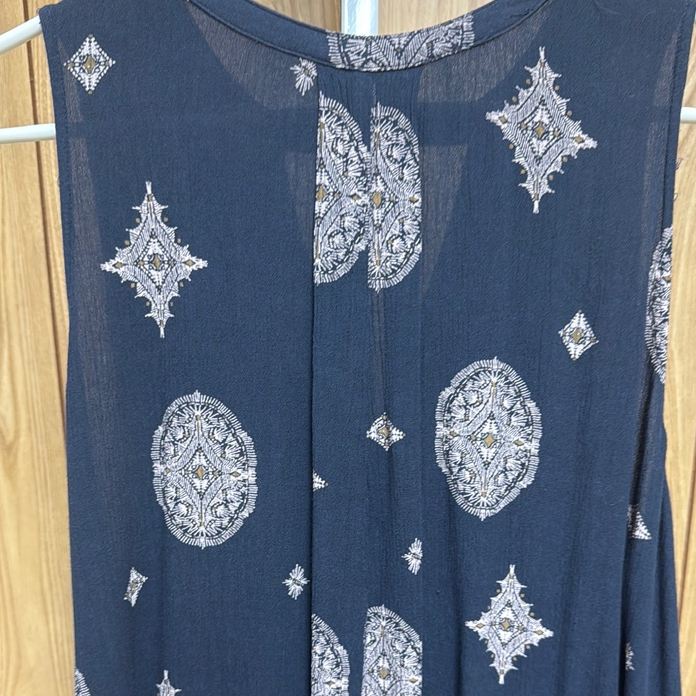 Free People Tree Swing Medallion Pring Tunic Dress Medium - Picture 7 of 7
